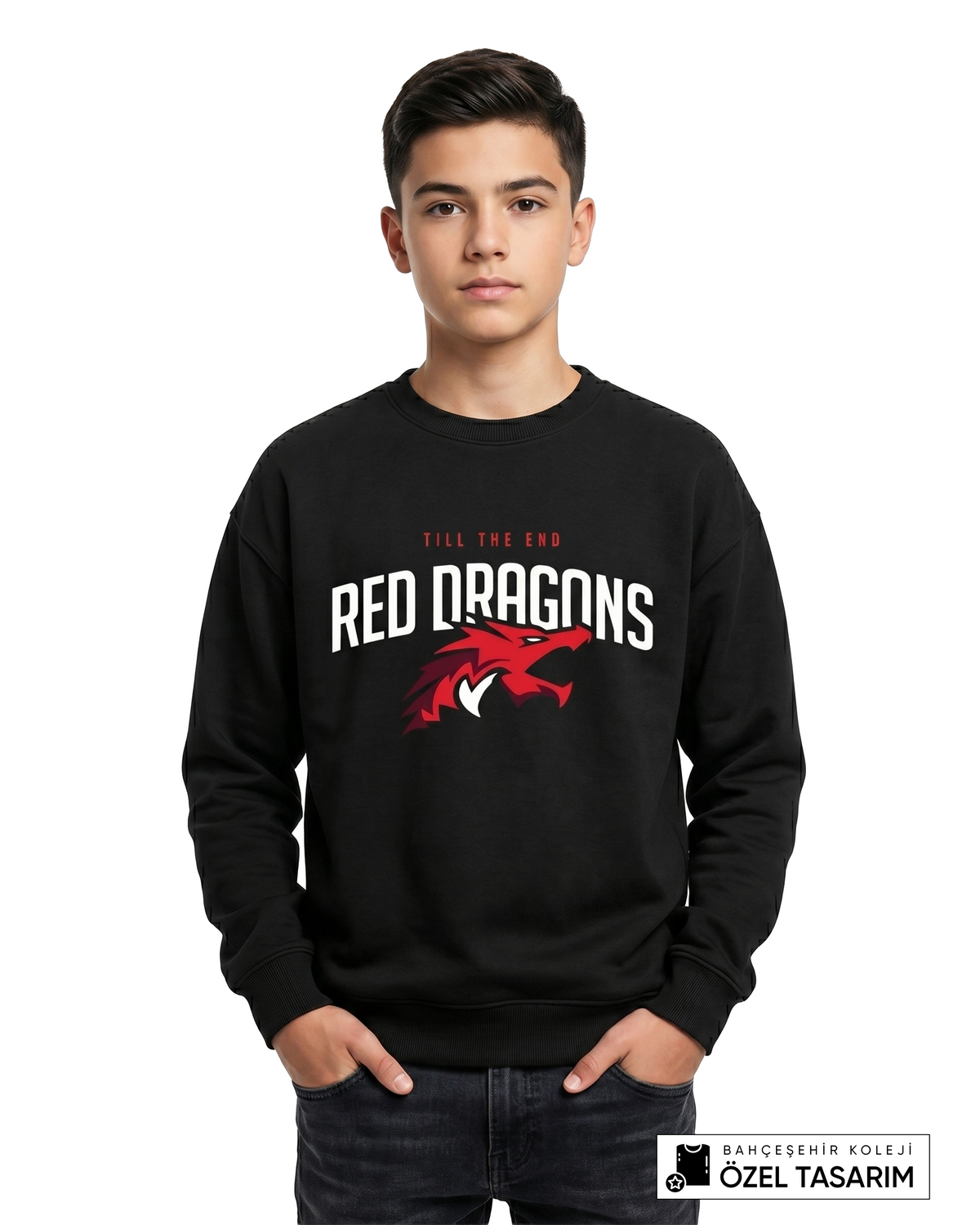 Bahçeşehir Koleji Red Dragons Özel Tasarım Sweatshirt