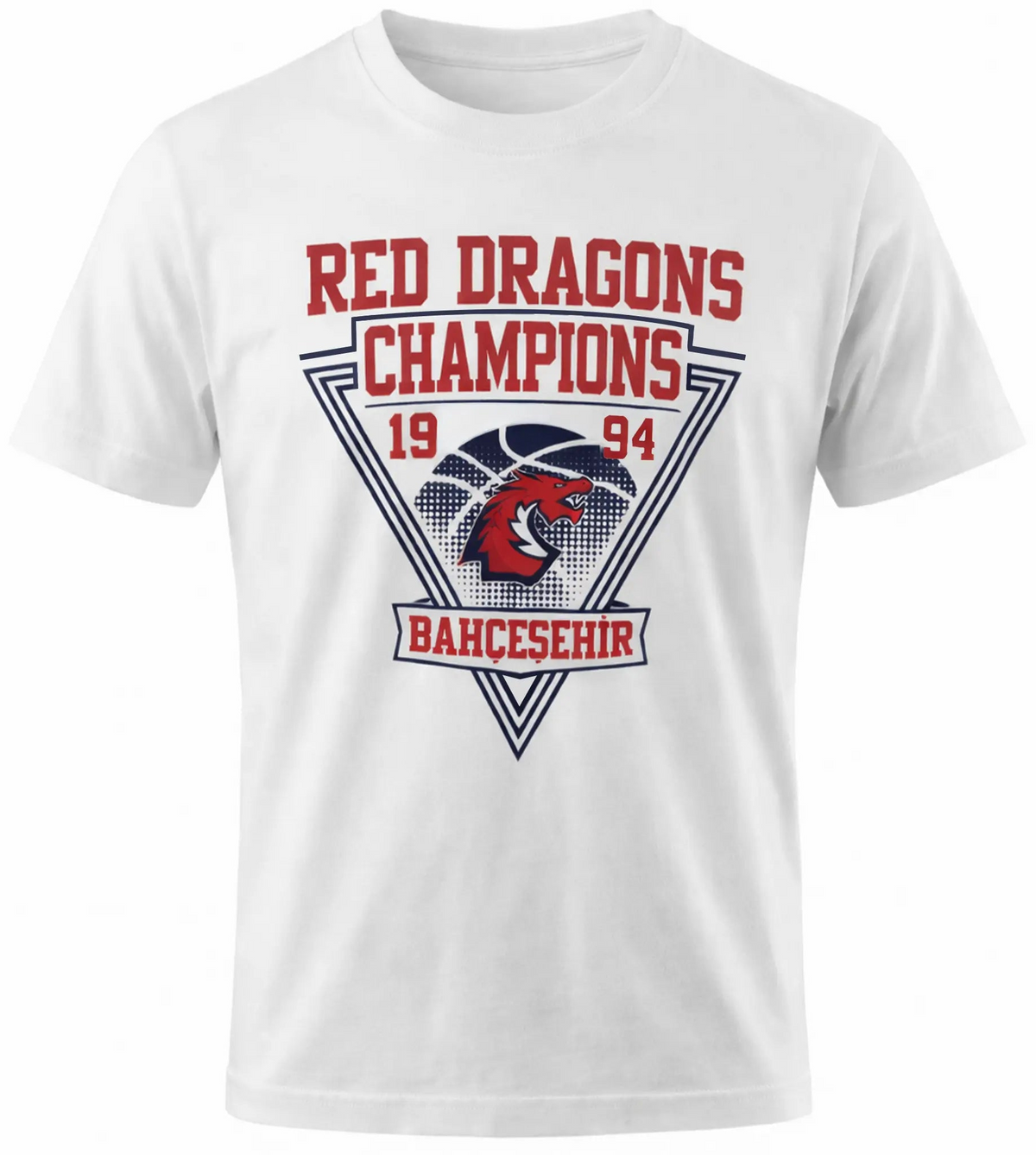 Bahçeşehir Red Dragons Beyaz T-Shirt bigkeepcollection