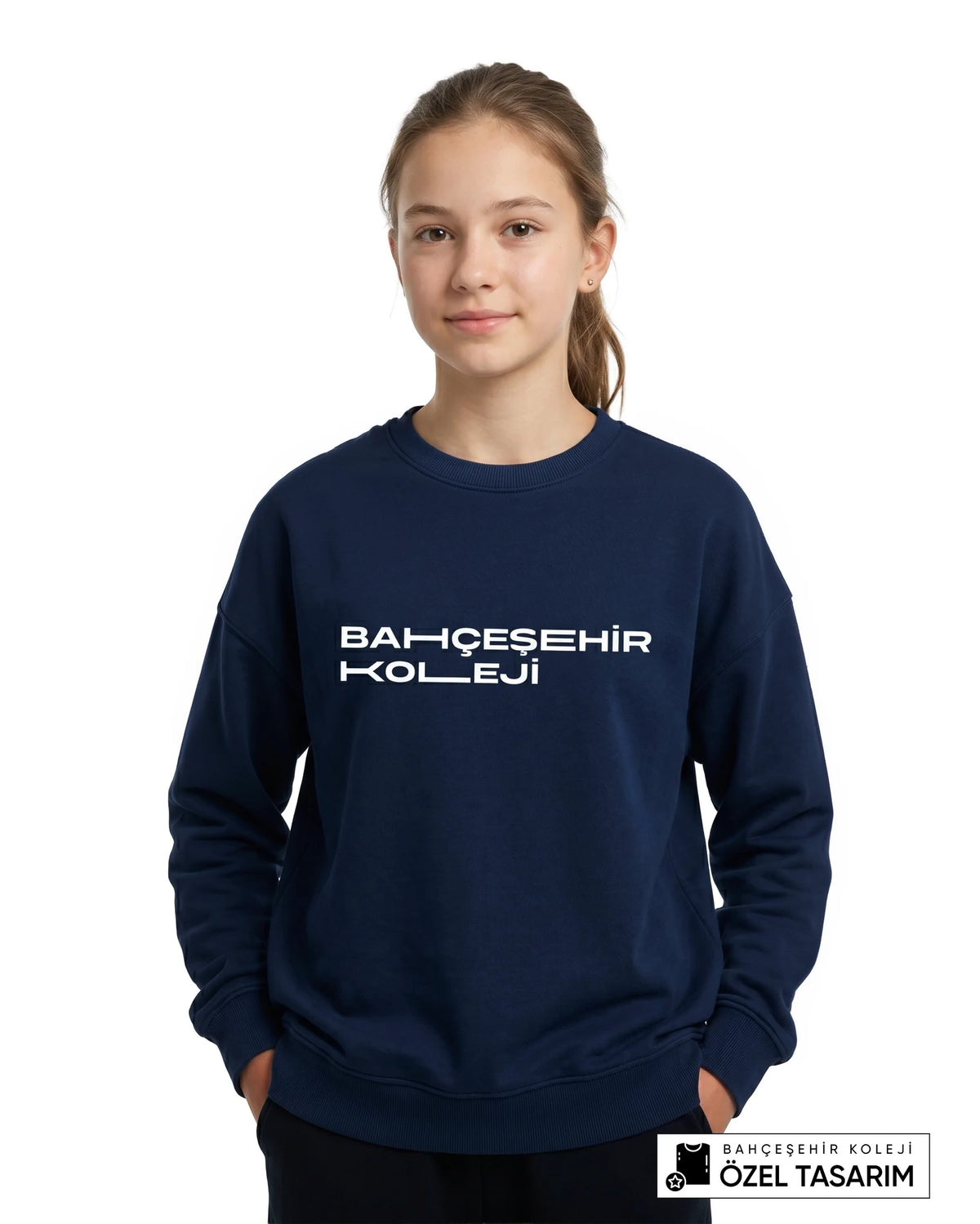 Bahçeşehir Koleji Özel Tasarım Yazılı Sweatshirt