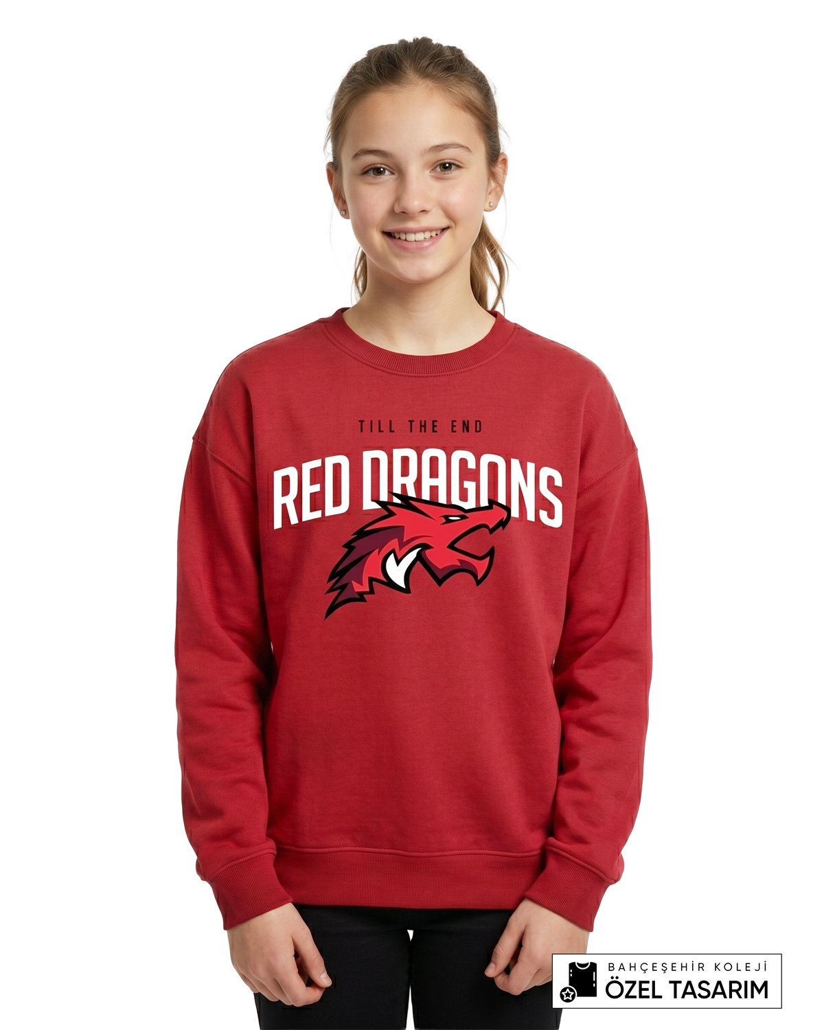 Bahçeşehir Koleji Red Dragons Özel Tasarım Sweatshirt