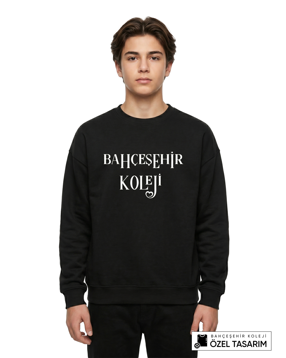 Bahçeşehir Koleji Özel Tasarım Yazılı Sweatshirt