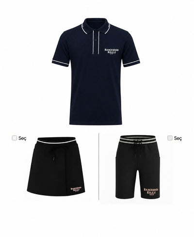 Bahçeşehir Yeni Sezon Polo Yaka T-Shirt + Şort veya Şort Etek Kombini